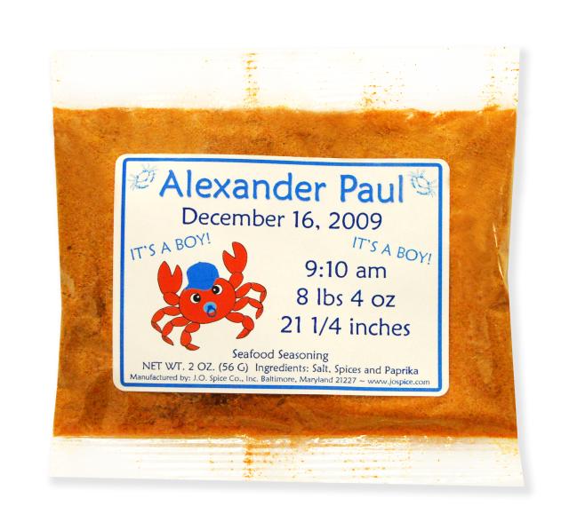Baby Boy Shower Spice Packet