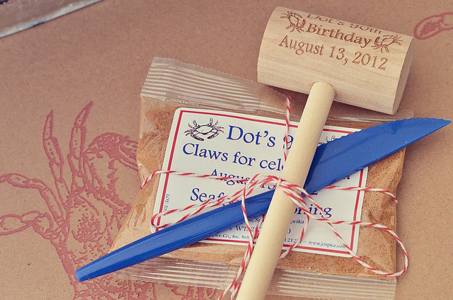 Dot's 90th Birthday Mallet, Knife and Spice Pack