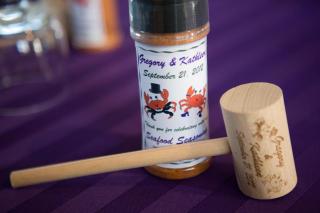 Gregory and Kathleen Wedding Mallet and Spice Bottle