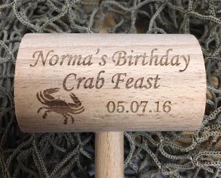 Birthday Custom Crab Mallets