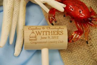 Wedding Crab Mallets, Spice Packets & Spice Bottles